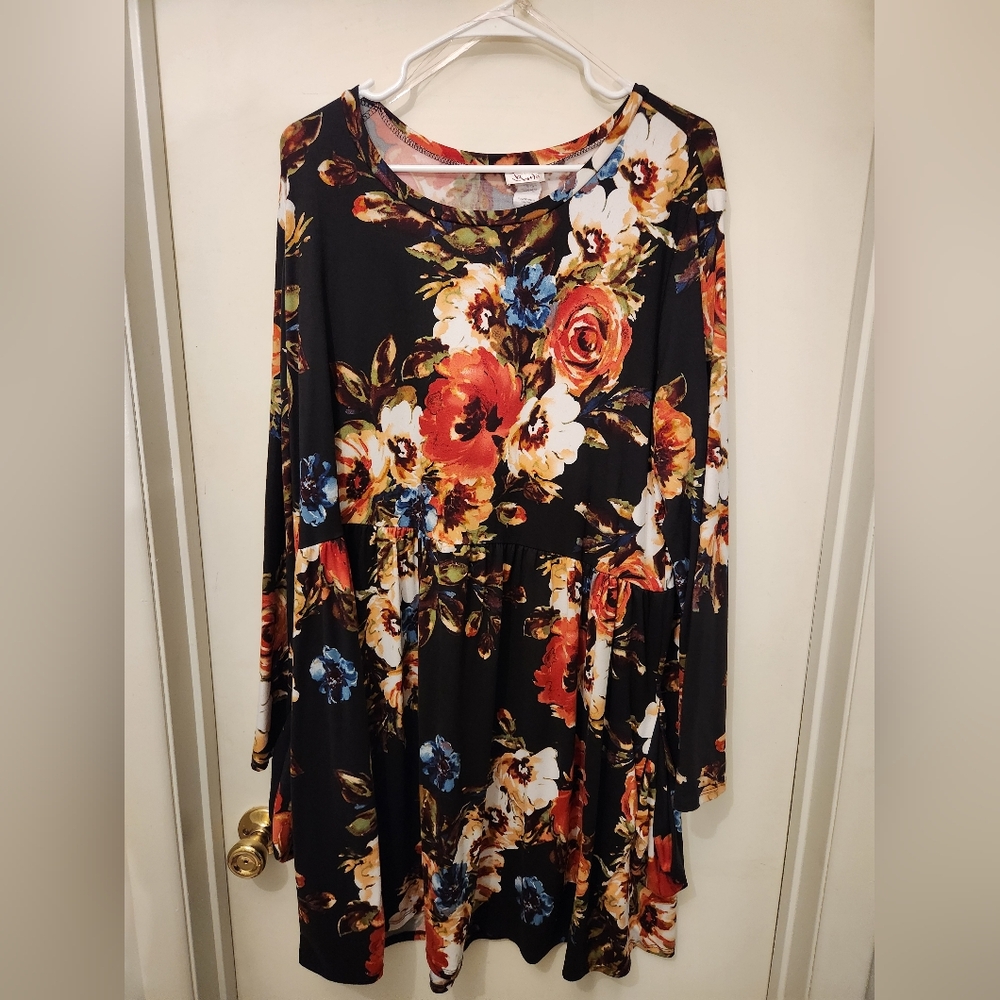 BNWOT - women's floral dress sz 2x